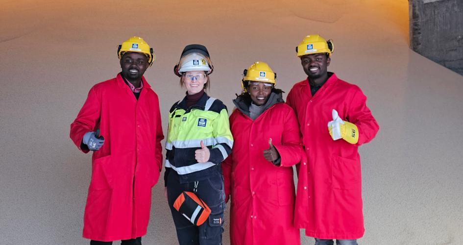 Yara Shujaaz visiting Porsgrunn plant