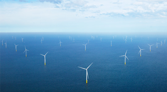 Wind farm in The Netherlands